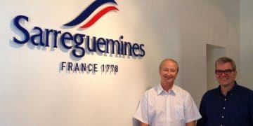 Hervé Pagazani et Michel Brandicourt, gérant et directeur général adjoint de Sarreguemines France 1&78