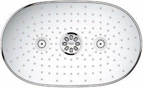 vue de dessous de la pomme de tête SmartControl de Grohe