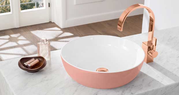 Vasques Artis ronde rose à l'extérieur de Villeroy & Boch