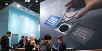 Résultats Groupe Geberit 2017, le stand au salon Idéobain