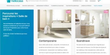 Capture d'écran du site Hellocasa et ses planches tendances