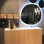 Meuble de salle de bains Skin de Edoné, Tendance Milan 2018 au point d'eau