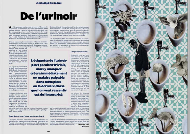 Pages intérieures de Flush Magazine