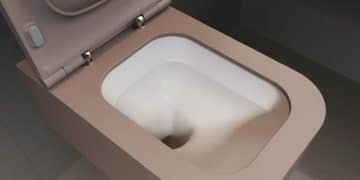 Le WC Revolution d'Esedra en solid surface
