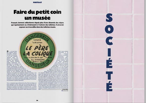 Pages intérieures de Flush Magazine