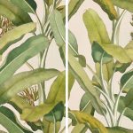 Carrelage Jungle, illustré avec des feuilles délicates