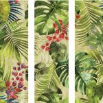 Carrelage Jungle, avec des feuilles de palme stylisées