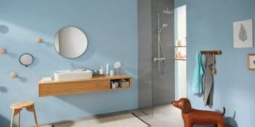 Douche avec colonne Croma E de Hansgrohe