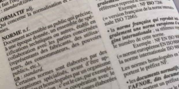 Norme : extrait du dictionnaire