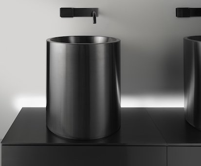 Vasque Inox noir Abaco de CEA Design