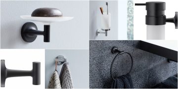 Accessoires Starck T de Duravit : patères, verre à dents, porte-serviettes…