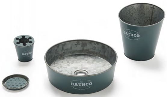 les vasques et accessoires en zinc Kioto de Bathco