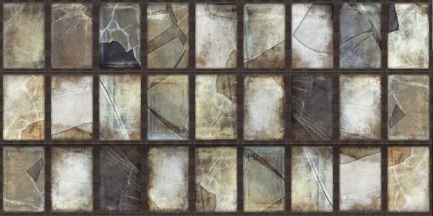 carreaux stell de aparici imitant des vitraux cassés
