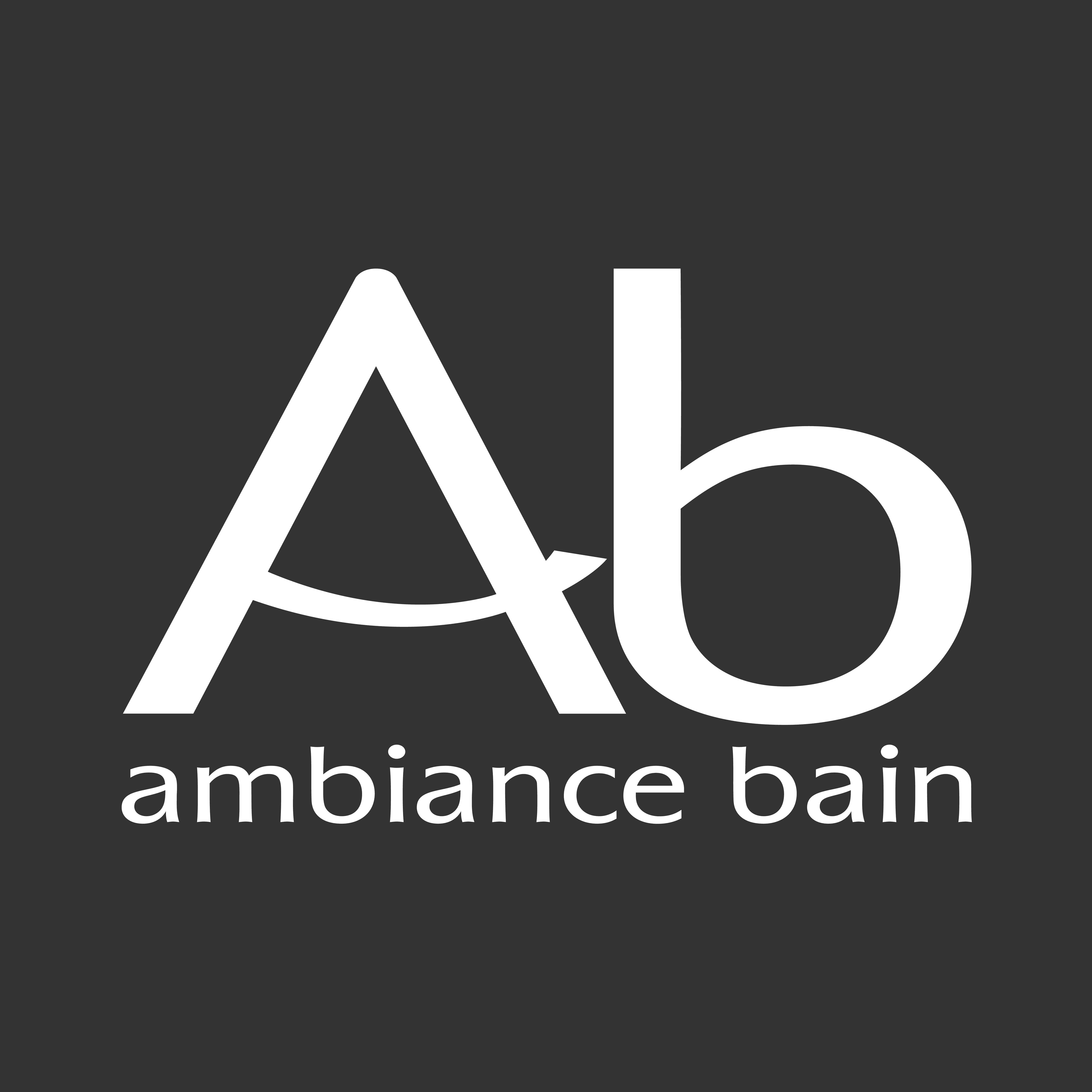 Logo Ambiance bain sur fond noir