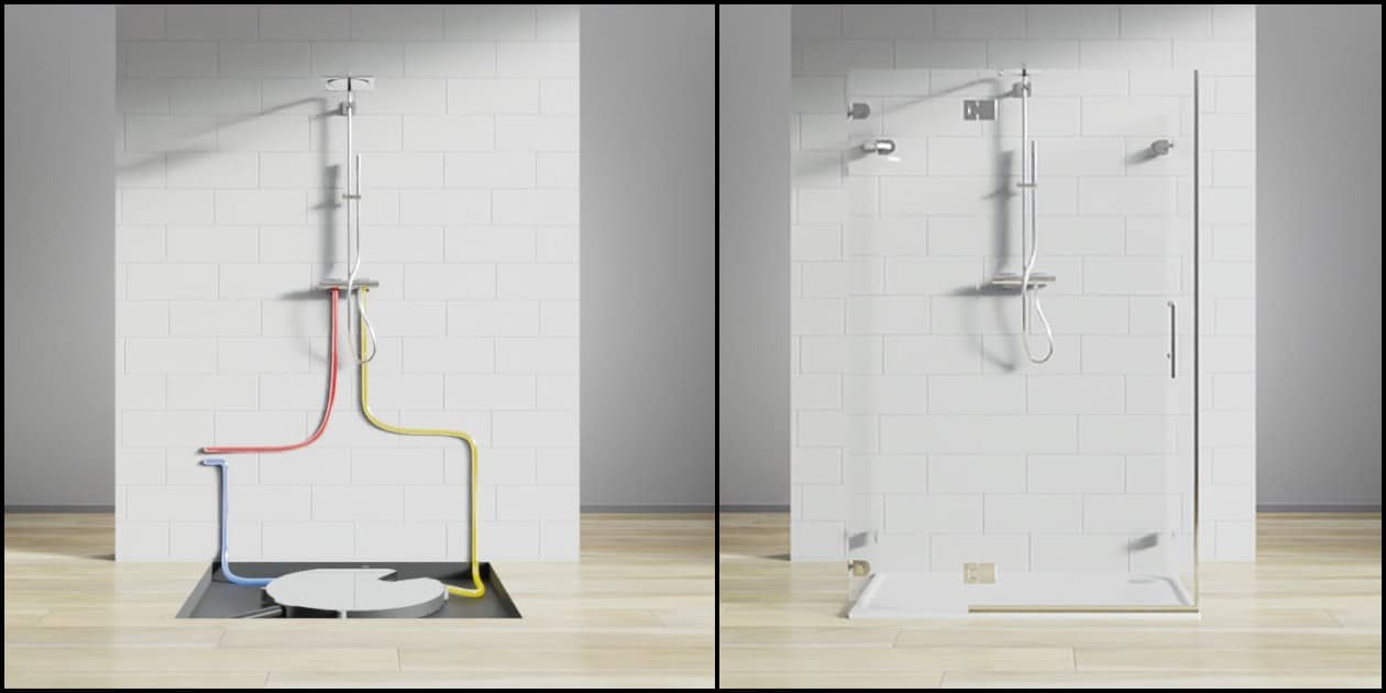 Récupérateur de chaleur des eaux usées de douche