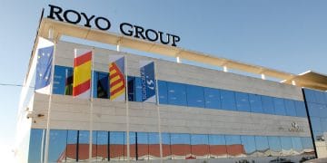 façade de l'usine Royo à Valence en Espagne