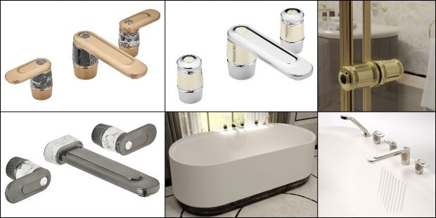 différents modèles de la gamme de robinets mélangeurs Corvair de THG
