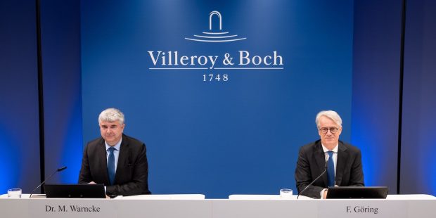 Conférence de presse Villeroy & BOch AG avec Markus Warncke et Frank Göring.