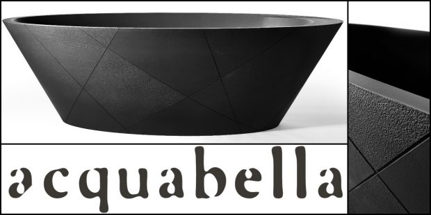 baignoire Opal Quiz Acquabella noire