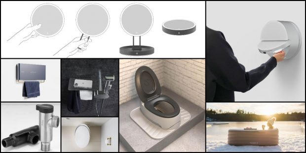 mosaïques de produits lauréats des iF Design salle de bains