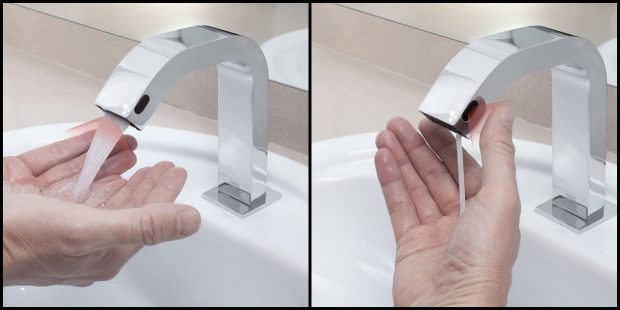 robinet sans contact distributeur de savon liquide