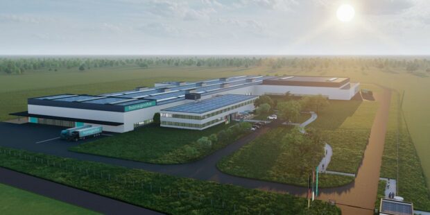 3D de la future usine Hansgrohe en Serbie