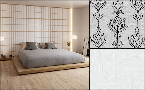 Tendance carrelage avec des effets papier Washi japonais