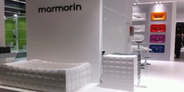 Baignoire Marmorin façon capitonnage sur le salon ISH 2015