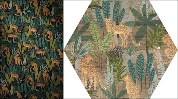 Carrelages aux motifs de tigres