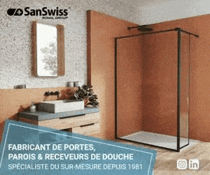 Sanswiss, collection Divera, parois et receveurs de douche