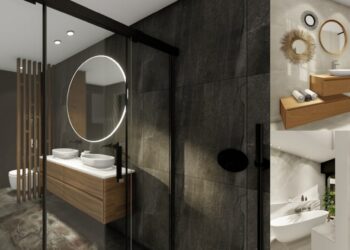Images 3D de salles de bains réalisées par Arkitelia