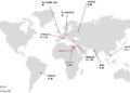 Carte des implantations de Siamp dans le monde