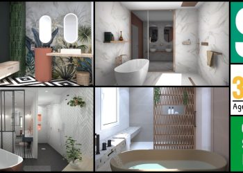 Les salles de bains ayant gagné la 3D Cup Agenceur du Bain 2022