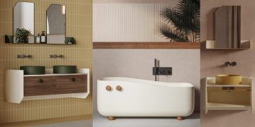 Baignoire et meuble de la collection Swing d'Ex-t