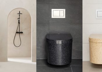 Cuvette WC Woodio, en copeaux de bois