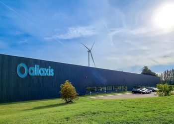 Façade du site Aliaxis à Herstal Belgique