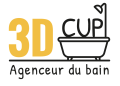 Logo 3D Cup Agenceur du bain