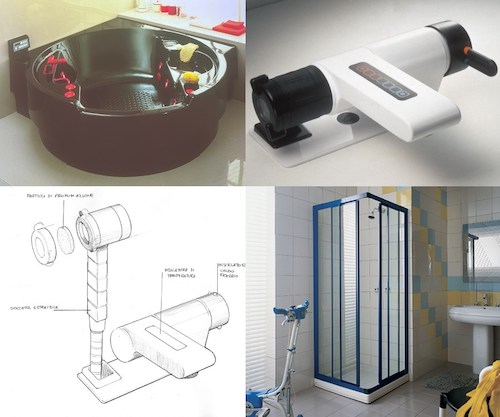 Différents produits de salle de bains ayant marqué le design de l'année 1984