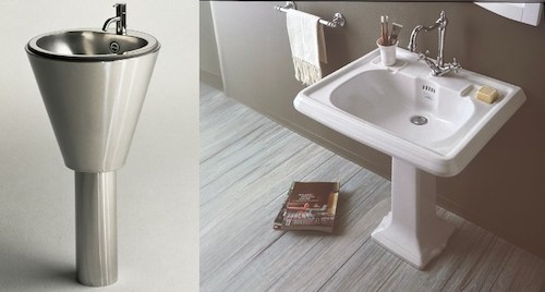 Différents produits de salle de bains ayant marqué le design de l'année 1986