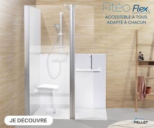 Pellet douche accessible Fliteo Flex