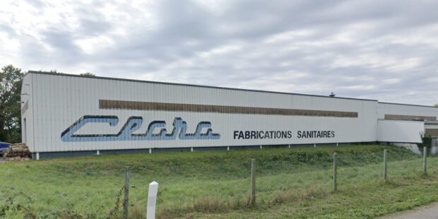 Capture d'écran Google Earth de l'usine Clara à Saint-Allouestre, en Bretagne.