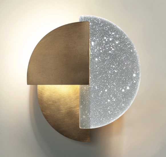 Afisb Trophée 2025, luminaire de salle de bains en or et verre