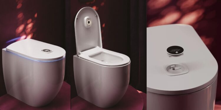 L'abattant WC Magiclight d'Art Ceram, doté d'un système de désinfection de l'intérieur du WC