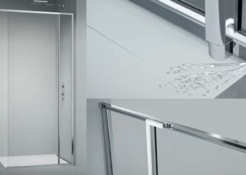 La paroi de douche Alterna walk'in Everyday de Cedeo et son système de raclette