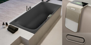 la baignoire en acier émaillé Nuio Duo Zen Edition de Kaldewei, en version marron