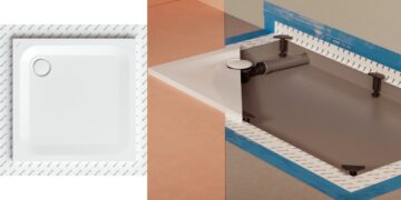 Détail de la solution d'étanchéité des receveurs de douche BetteSeal+ de Bette