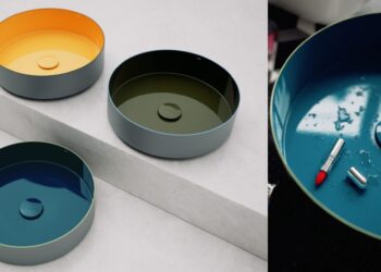 La vasque en acier Tricolor de Alape, dans ses différents coloris