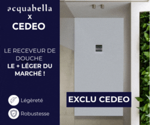 CEDEO Acquabella receveur douche Plume