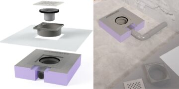 Siphon de sol Aqua Connect de Jackoboard pour douche maçonnée
