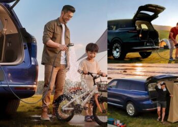 Exemples d'utilisation de la douche du SUV LS9 de IM Motors